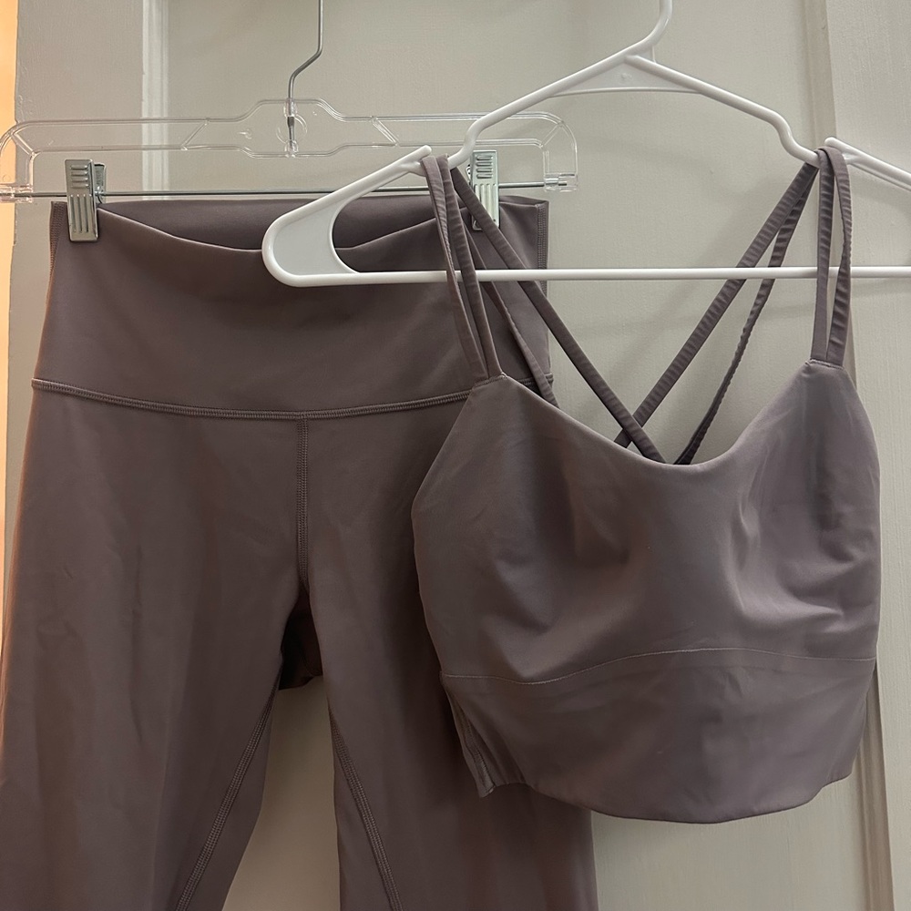 lululemon athletica Longline Like a Cloud Longline Sports Bra and Leggings Set